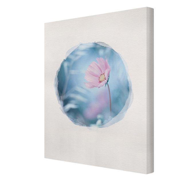 Obrazy drukowane na płótnie Akwarele - Kwiat w pastelach