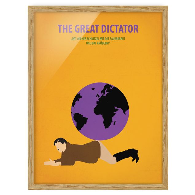 Obrazy w ramie do łazienki Plakat filmowy Wielki dyktator