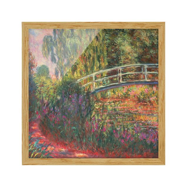 Obrazy w ramie krajobraz Claude Monet - Mostek japoński w ogrodzie w Giverny