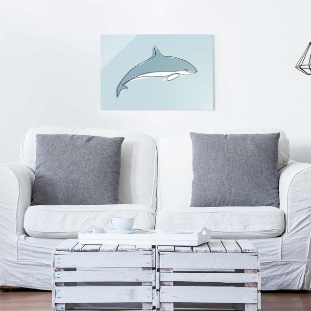 Pokój niemowlęcy Dolphin Line Art