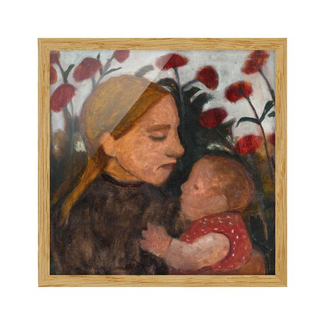 Obrazy w ramie do korytarzu Paula Modersohn-Becker - Młoda kobieta z dzieckiem