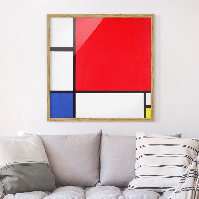 Obrazy impresjonistyczne Piet Mondrian - Kompozycja Czerwony Niebieski Żółty