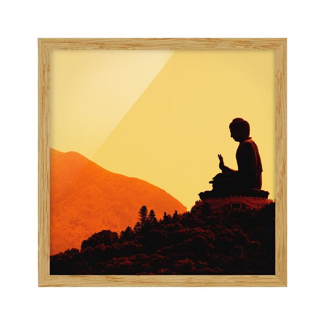 Obrazy w ramie do kuchni Budda gniazdujący