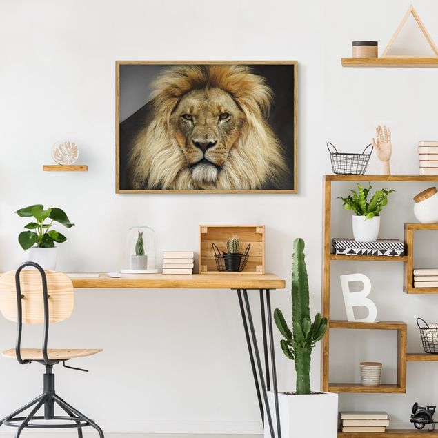 Obrazy w ramie do łazienki Mądrość lwa