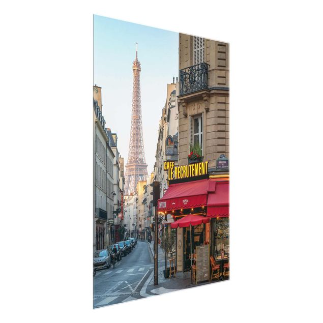 Obrazy na szkle portret Street of Paris