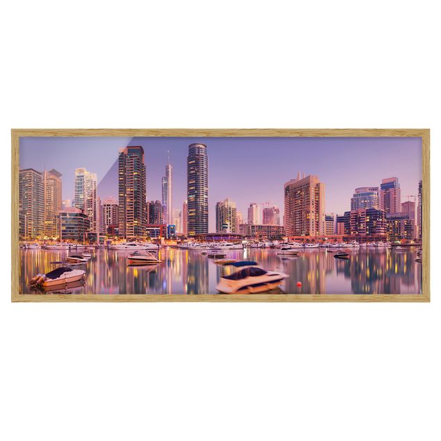 Obrazy w ramie do kuchni Dubai Skyline and Marina