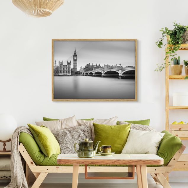 Obrazy w ramie do korytarzu Most Westminsterski i Big Ben