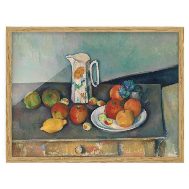 Postimpresjonizm obrazy Paul Cézanne - Martwa natura Dzbanek na mleko