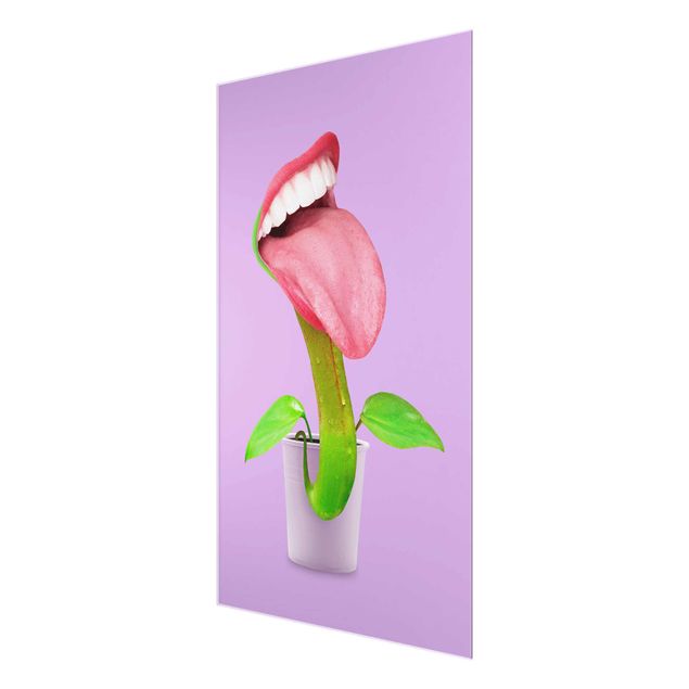 Obrazy nowoczesne Roślina mięsożerna z ustami