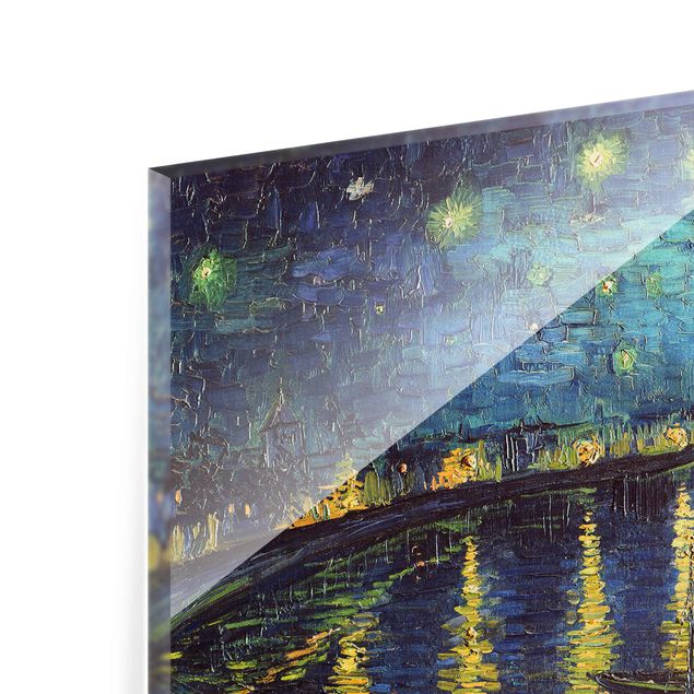 Obrazy na szkle poziomy Vincent van Gogh - Gwiaździsta noc nad Rodanem