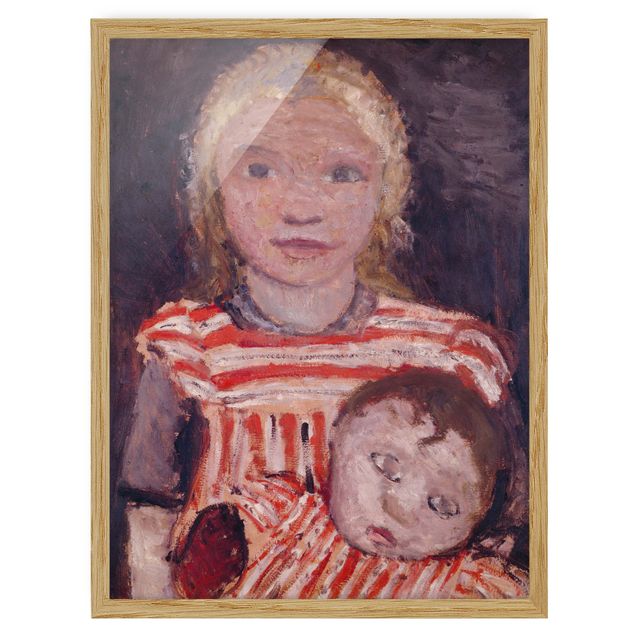 Obrazy w ramie do korytarzu Paula Modersohn-Becker - Dziewczynka z lalką