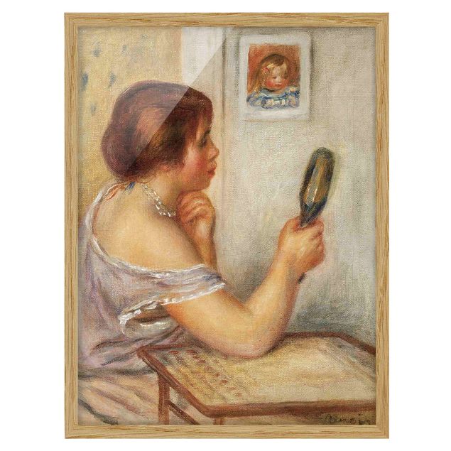 Obrazy w ramie do korytarzu Auguste Renoir - Gabrielle z lustrem