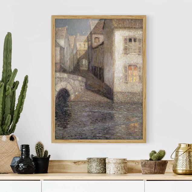 Obrazy w ramie artystyczny Henri Le Sidaner - Domy nad rzeką
