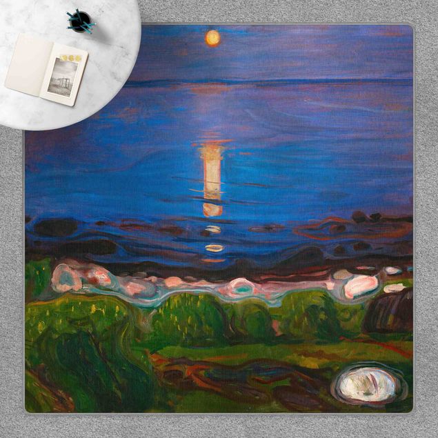 dywan nowoczesny Edvard Munch - Summer Night By The Beach