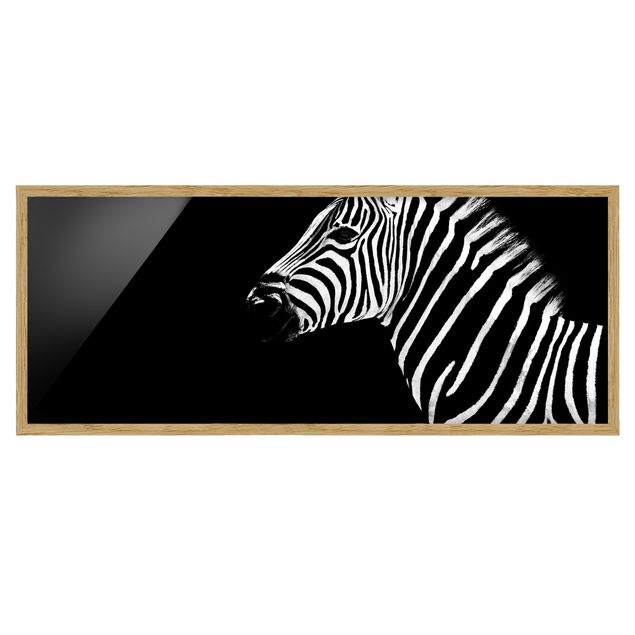 Obrazy w ramie do łazienki Zebra Safari Art