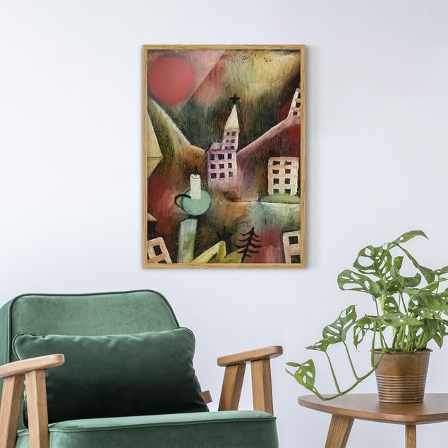 Obrazy w ramie artystyczny Paul Klee - Zniszczona wioska