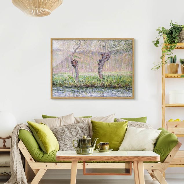 Obrazy w ramie artystyczny Claude Monet - Drzewa wierzbowe na wiosnę
