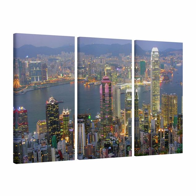 Niebieskie obrazy Skala nieba Hongkongu