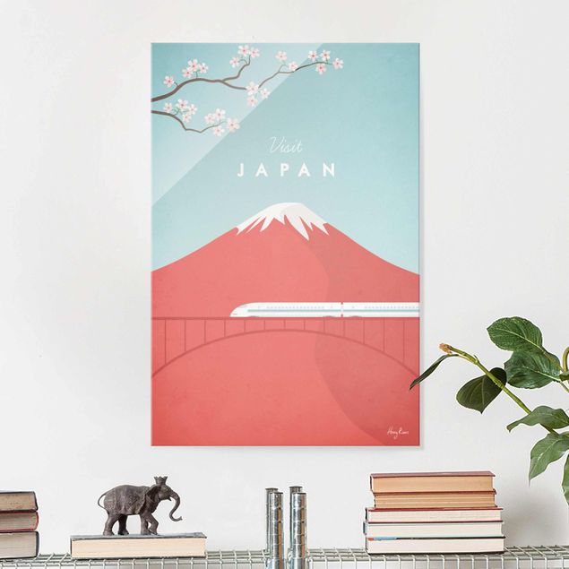 Obrazy na szkle architektura i horyzont Plakat podróżniczy - Japonia