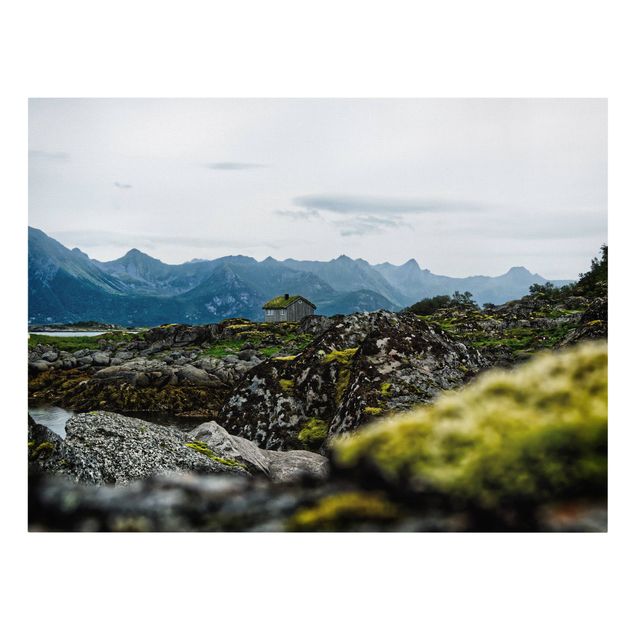Obrazy krajobraz Domek jednoosobowy w Norwegii