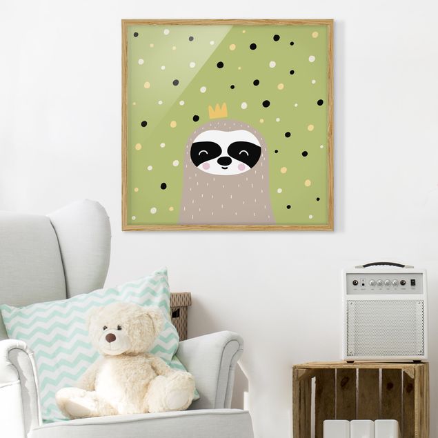 Obrazy w ramie dla dzieci Najbardziej leniwy leniwiec