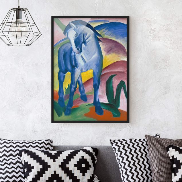 Plakat w ramie - Franz Marc - Niebieski Horse