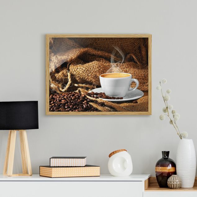 Obrazy w ramie do kuchni Kawa o poranku