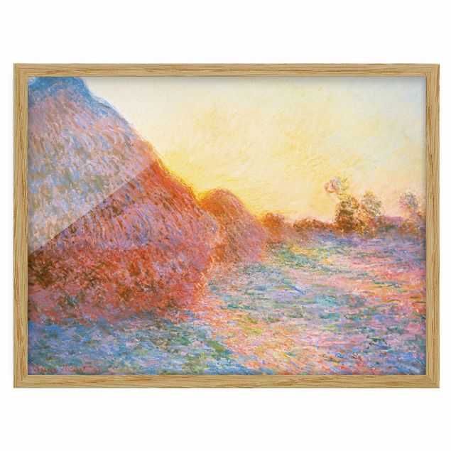 Obrazy w ramie krajobraz Claude Monet - Straw Ricks