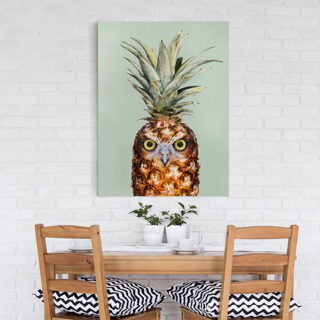 Obrazy nowoczesny Ananas z sową