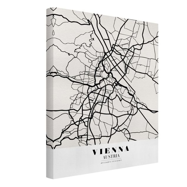Obrazy powiedzenia City Map Vienna - Klasyczna