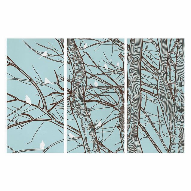 Obrazy krajobraz Drzewa zimowe