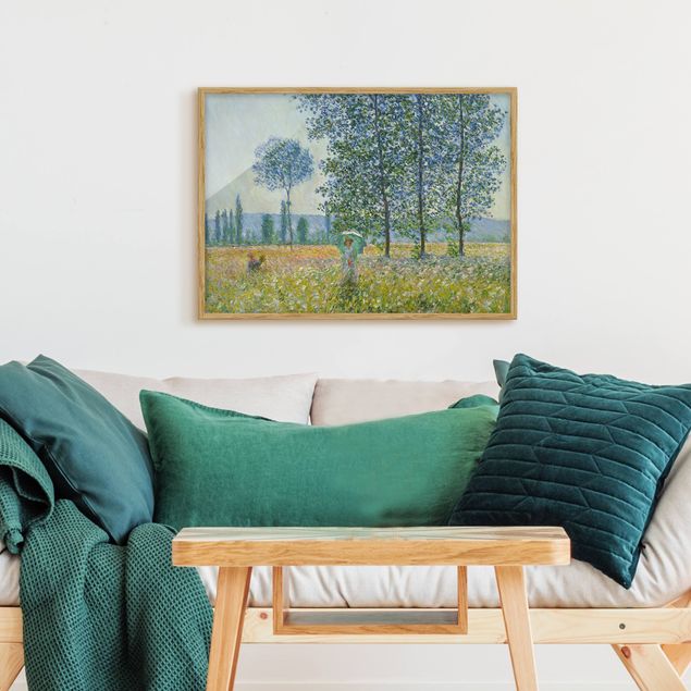 Obrazy w ramie artystyczne Claude Monet - Pola na wiosnę