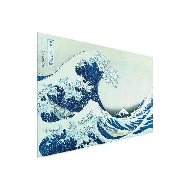 Obrazy na szkle artyści Katsushika Hokusai - Wielka fala w Kanagawie