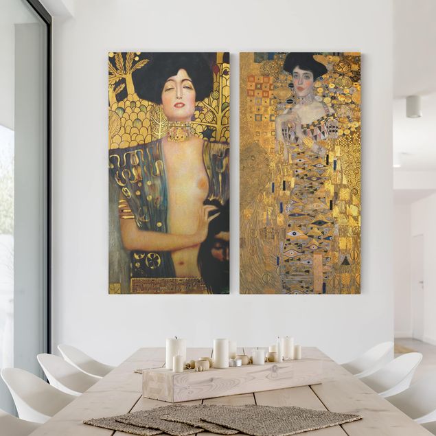 Art deco obrazy Gustav Klimt - Judith i Adele