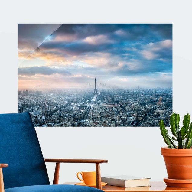 Obrazy na szkle architektura i horyzont Zima w Paryżu