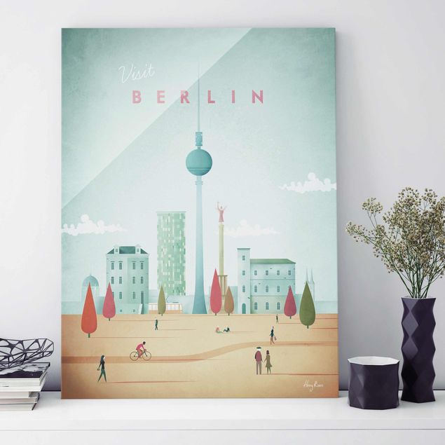 Obrazy na szkle Berlin Plakat podróżniczy - Berlin