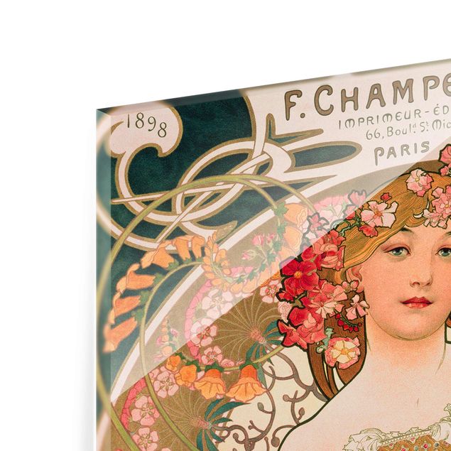 Obrazy do salonu nowoczesne Alfons Mucha - Plakat dla F. Champenois
