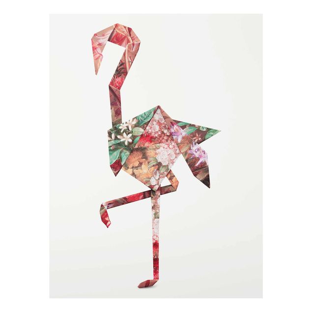 Obrazy nowoczesne Origami Flamingo