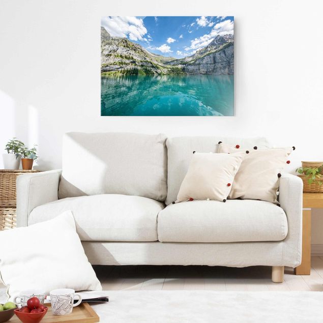 Obrazy na szkle poziomy Jezioro Dreamy Mountain
