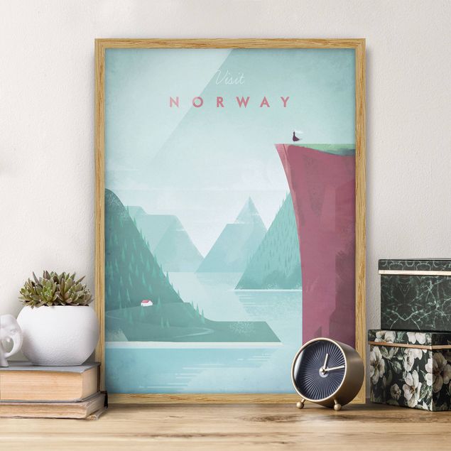 Dekoracja do kuchni Plakat podróżniczy - Norwegia