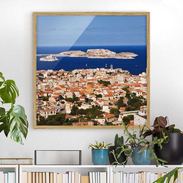 Obrazy w ramie do korytarzu Marseille