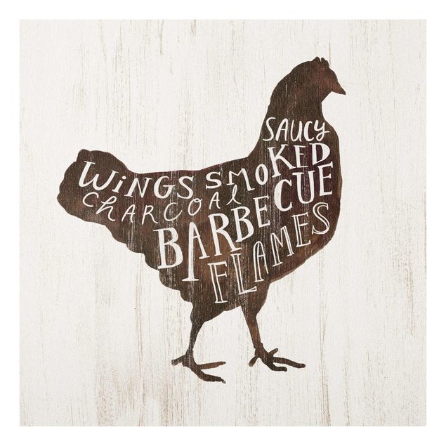 Obrazy z napisami Gospodarstwo BBQ - kurczak