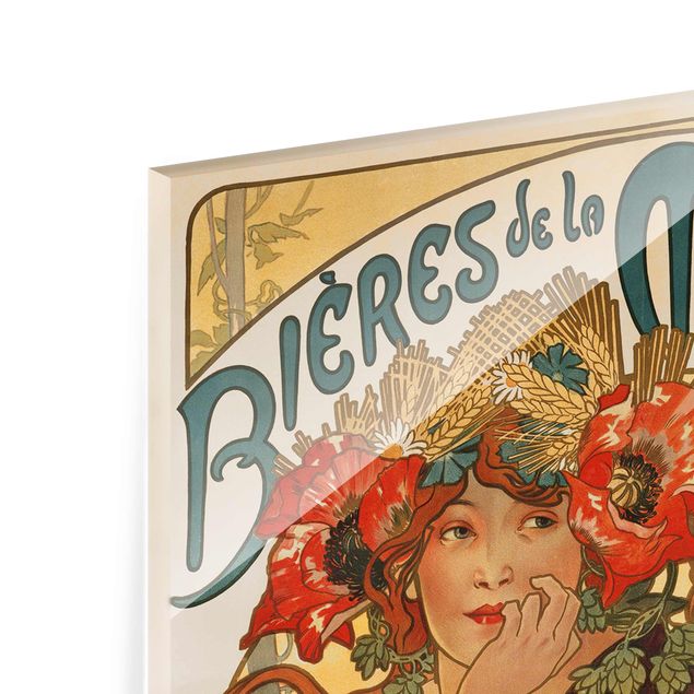 Nowoczesne obrazy do salonu Alfons Mucha - Plakat do piwa La Meuse