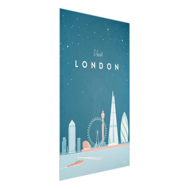 Obrazy retro Plakat podróżniczy - Londyn