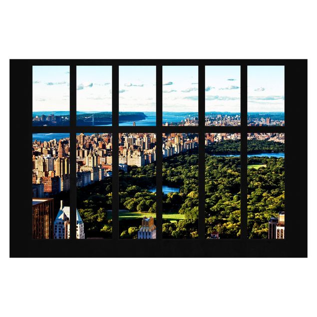 Fototapeta - Widok z okna na nowojorski Central Park