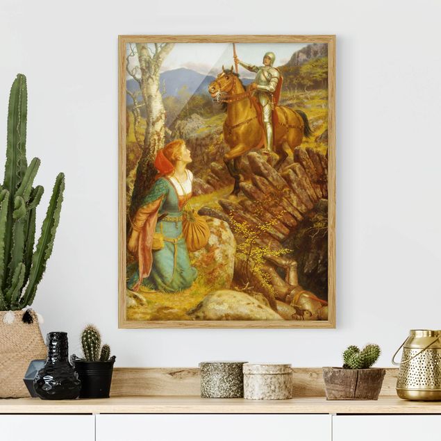 Obrazy w ramie artystyczny Arthur Hughes - Upadek zardzewiałego rycerza
