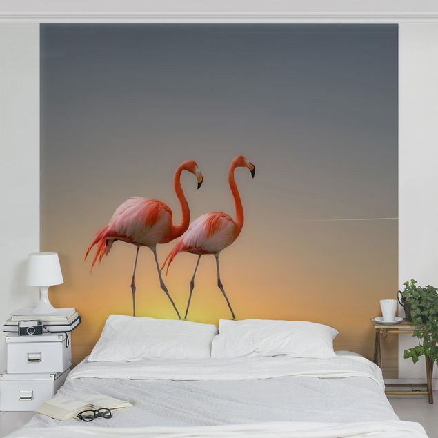 Dekoracja do kuchni Miłość flaminga