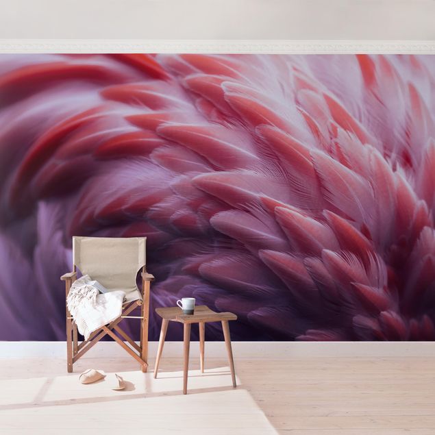 Dekoracja do kuchni Zbliżenie na pióra flaminga