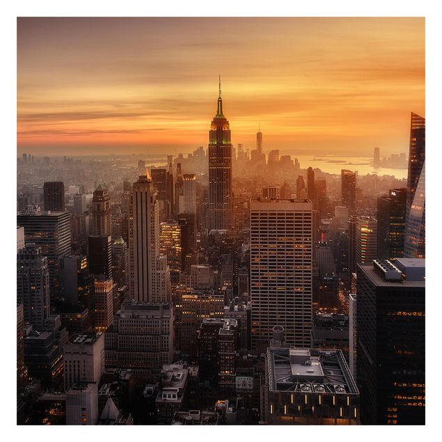 Tapety Manhattan Skyline Wieczorny nastrój