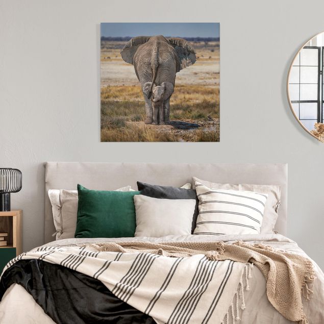 Obrazy krajobraz Bezczelny słoń